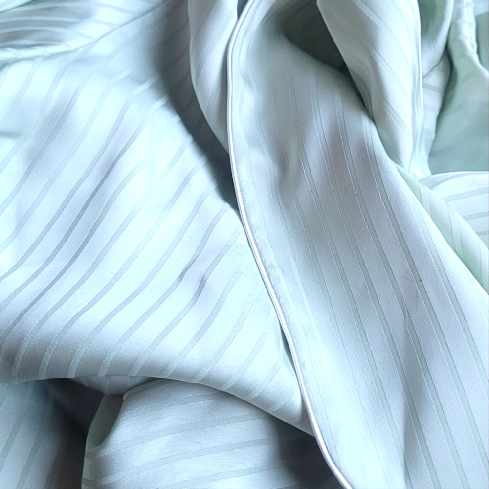 Light cucumber green, silky PJ set
